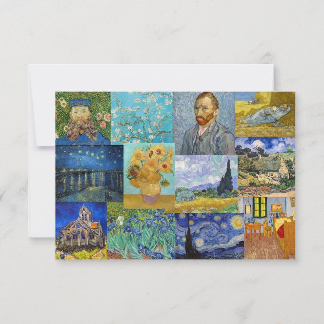 Tarjeta De Agradecimiento Vincent Van Gogh - Obra maestra (Anverso)