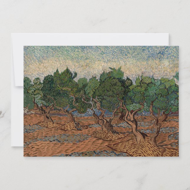 Tarjeta De Agradecimiento Vincent van Gogh - Olive Grove (Anverso)