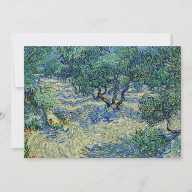 Tarjeta De Agradecimiento Vincent van Gogh - Olive Orchard (Anverso)