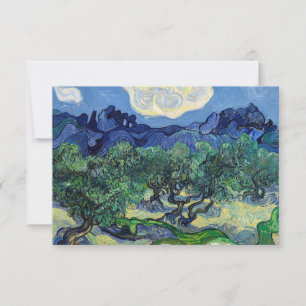 Tarjeta De Agradecimiento Vincent van Gogh - Olivos con los Alpilles