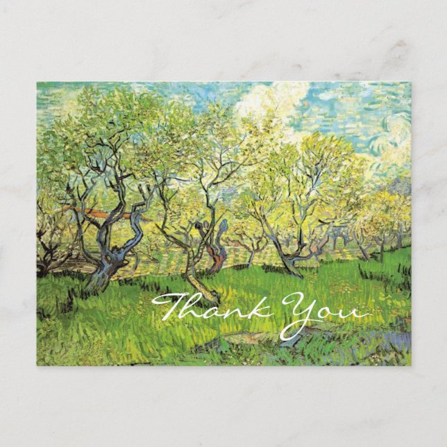 Tarjeta de agradecimiento, Vincent van Gogh, Orcha (Anverso)