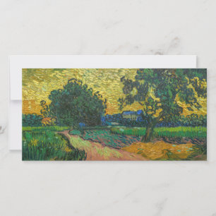 Tarjeta De Agradecimiento Vincent van Gogh - Paisaje al Crepúsculo
