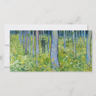 Tarjeta De Agradecimiento Vincent van Gogh - Sotobosque con dos figuras