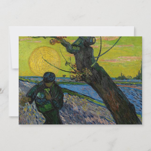 Tarjeta De Agradecimiento Vincent van Gogh - The Sower (Anverso)
