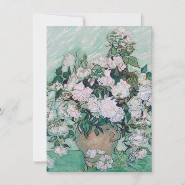 Tarjeta De Agradecimiento Vincent Van Gogh - Vase con Rosas, 1890 (Anverso)