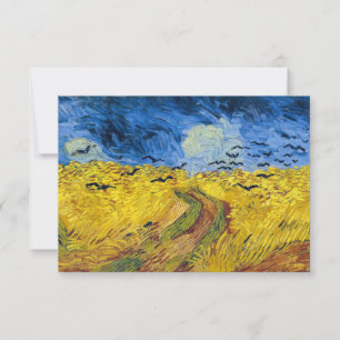 Tarjeta De Agradecimiento Vincent van Gogh - Wheatfield con cuervos