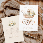 Tarjeta De Agradecimiento Vintage Baby Carriage Sexo Neutral Baby Shower<br><div class="desc">Tarjeta De Agradecimiento De Baby Shower Neutral Para Niños Vintage. Haga clic en el botón personalizar para personalizar este diseño con sus detalles.</div>
