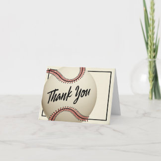 Tarjeta De Agradecimiento Vintage Baseball Gracias