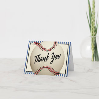 Tarjeta De Agradecimiento Vintage Baseball Gracias