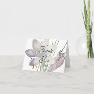 Tarjeta de agradecimiento vintage blumen
