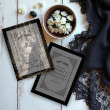 Vintage Boda de lujo Florecimiento Efecto Vellum
