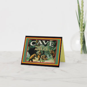 Tarjeta De Agradecimiento Vintage Cave Pajero Valley Apples Gracias