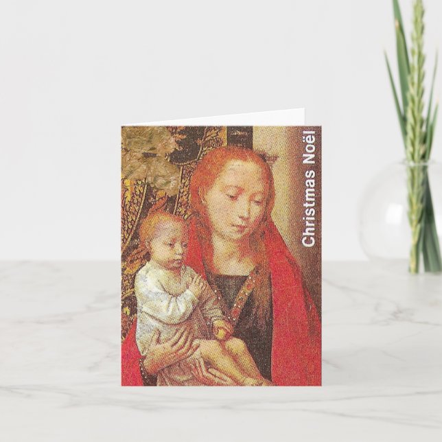 Tarjeta De Agradecimiento Vintage Christmas Card (Anverso)