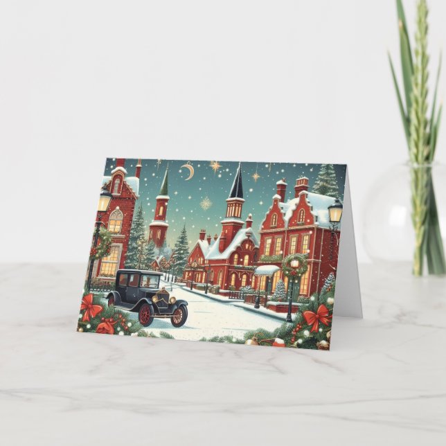 TARJETA DE AGRADECIMIENTO VINTAGE CHRISTMAS FOR ANYONE (Anverso)
