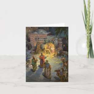 Tarjeta De Agradecimiento Vintage Christmas Gracias