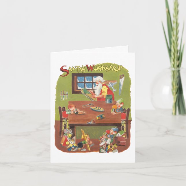 Tarjeta De Agradecimiento Vintage Christmas Gracias (Anverso)