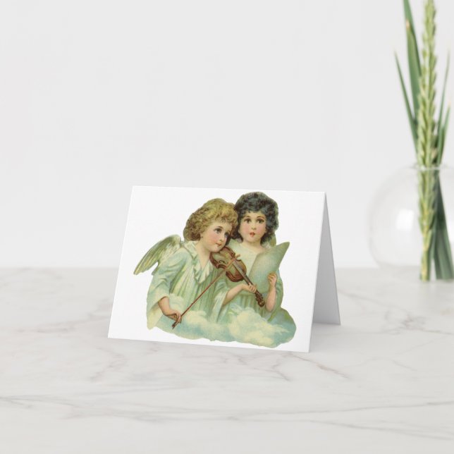 Tarjeta De Agradecimiento Vintage Christmas Gracias (Anverso)