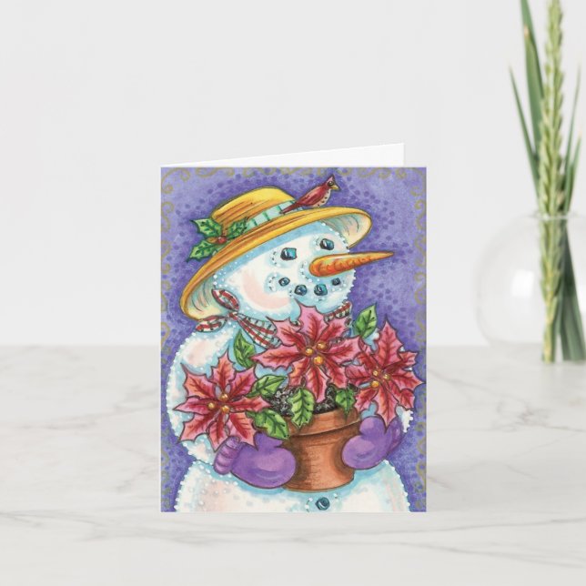 Tarjeta De Agradecimiento Vintage Christmas Gracias (Anverso)