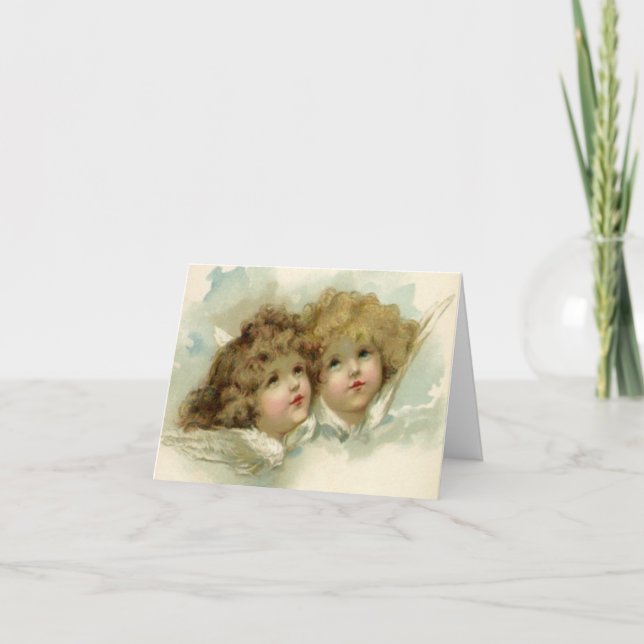 Tarjeta De Agradecimiento Vintage Christmas Gracias (Anverso)