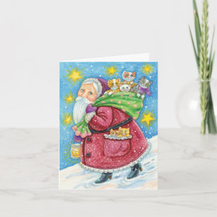 Tarjeta De Agradecimiento Vintage Christmas Gracias