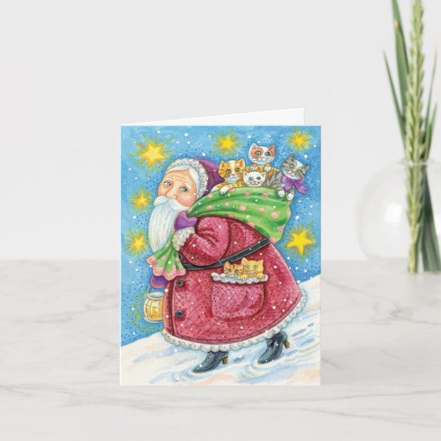 Tarjeta De Agradecimiento Vintage Christmas Gracias (Anverso)