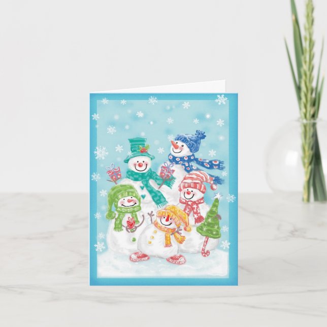 Tarjeta De Agradecimiento Vintage Christmas Gracias (Anverso)