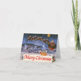 Tarjeta De Agradecimiento Vintage Christmas Gracias
