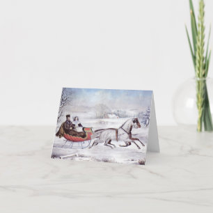 Tarjeta De Agradecimiento Vintage Christmas Gracias