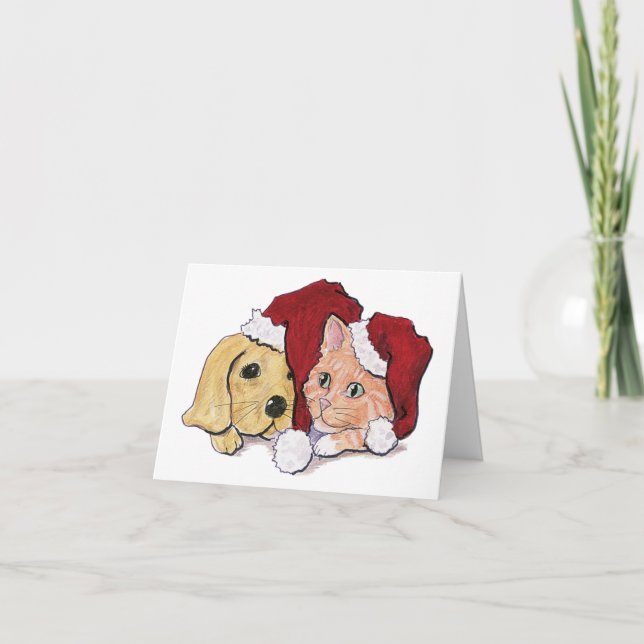 Tarjeta De Agradecimiento Vintage Christmas Gracias (Anverso)