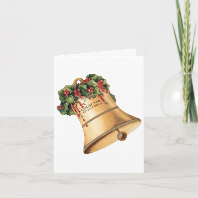 Tarjeta De Agradecimiento Vintage Christmas Gracias (Anverso)