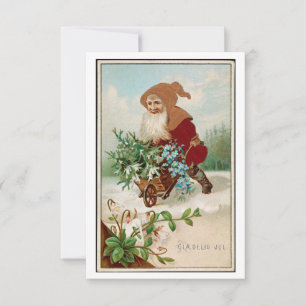 Tarjeta De Agradecimiento Vintage de Jul Glaedelig
