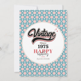 Tarjeta De Agradecimiento Vintage desde 1975