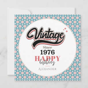 Tarjeta De Agradecimiento Vintage desde - 1976