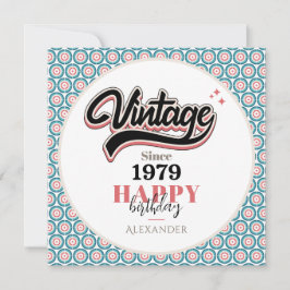 Tarjeta De Agradecimiento Vintage desde 1979