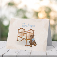 Vintage Gracias Bebé Blue Teddy Bear Cum Simple