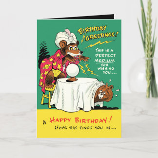 Tarjeta De Agradecimiento Vintage Happy Birthday Gay Spirit Ghost Card