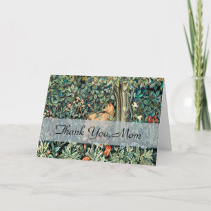 Tarjeta De Agradecimiento Vintage John Dearle "Greenery"- Flor de árbol y Fo