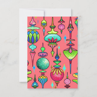 Tarjeta De Agradecimiento Vintage ornament bright finial card
