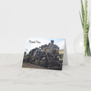 Tarjeta De Agradecimiento Vintage Steam Train
