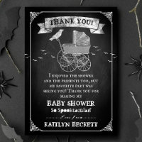 Vintage Stroller Halloween Baby Shower