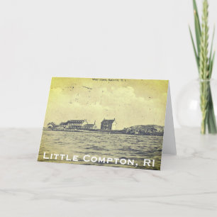 Tarjeta De Agradecimiento Vintage West Island, Sakonnet - Little Compton, RI