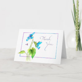 Tarjeta De Agradecimiento Violet Gracias