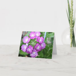 Tarjeta De Agradecimiento Violet Verbanas