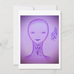 Tarjeta De Agradecimiento Violeta