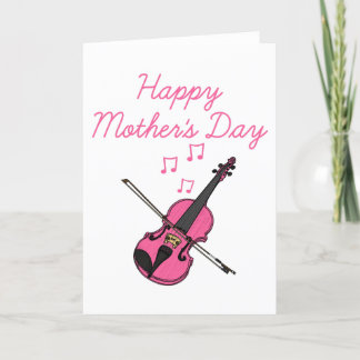 Tarjeta De Agradecimiento Violinista del Día de la Madre