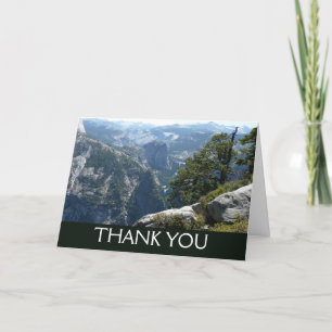 Tarjeta De Agradecimiento Vista de Yosemite Mountain en el Parque Nacional Y
