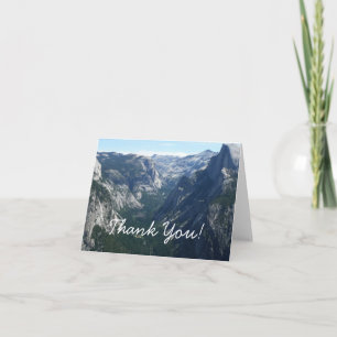 Tarjeta De Agradecimiento Vista desde Glacier Point en el Parque Nacional Yo