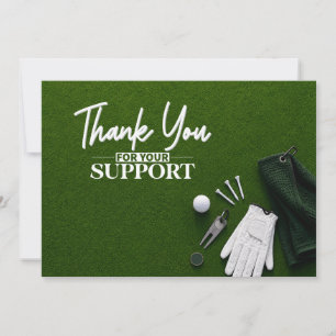 Tarjeta De Agradecimiento Vista superior de campo de golf para putting