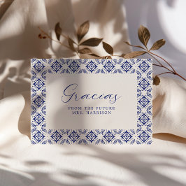 Tarjeta De Agradecimiento Viva La Novia Azul Talavera Despedida de Soltera