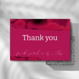 Tarjeta De Agradecimiento Viva Magenta Minimalista moderno